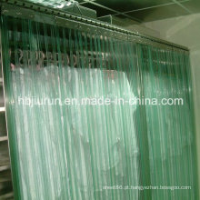 Cortina plástica transparente do PVC para exterior